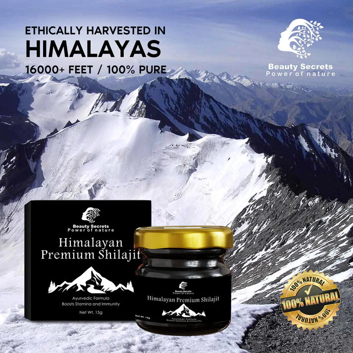 🌿 Himalayan Purity, Ayurvedic Power – Shilajit at its Finest