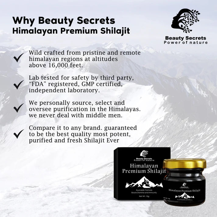 🌿 Himalayan Purity, Ayurvedic Power – Shilajit at its Finest